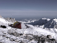 BALCONY CAMP ON THE UPPER WEST RIB